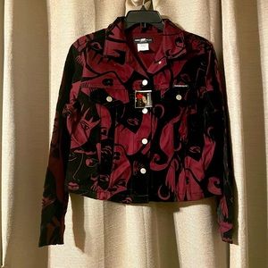 Velvet Designer Face Jacket Sz M